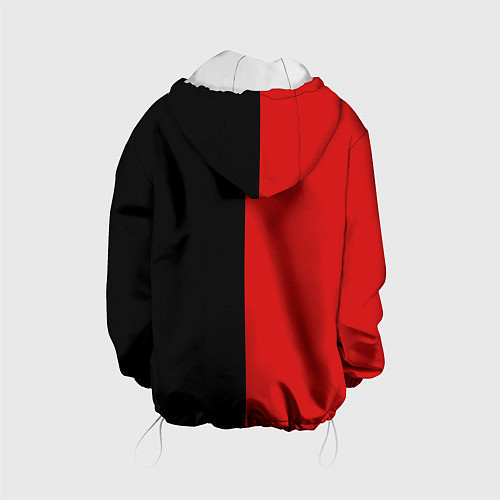 Детская куртка DUCATI BLACK RED BACKGROUND / 3D-Белый – фото 2