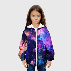 Куртка с капюшоном детская НЕОНОВЫЕ КОСМОС NEON SPACE, цвет: 3D-белый — фото 2