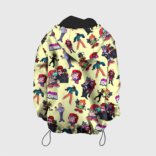 Детская куртка Friday Night Funkin - все герои / 3D-Черный – фото 2