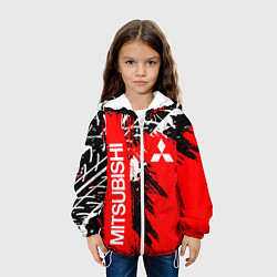 Куртка с капюшоном детская MITSUBISHI МИЦУБИСИ МИТСУБИСИ МИЦУБИШИ, цвет: 3D-белый — фото 2