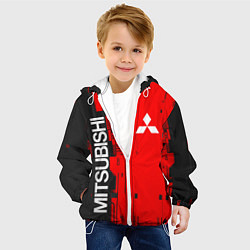 Куртка с капюшоном детская MITSUBISHI МИЦУБИСИ МИТСУБИСИ МИЦУБИШИ CYBER, цвет: 3D-белый — фото 2