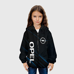 Куртка с капюшоном детская Опель, Opel, цвет: 3D-черный — фото 2