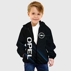 Куртка с капюшоном детская Опель, Opel, цвет: 3D-черный — фото 2