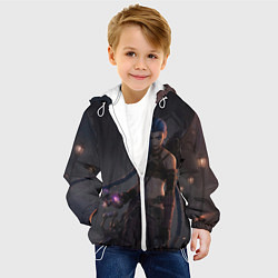 Куртка с капюшоном детская Дерзкая Джинкс, цвет: 3D-белый — фото 2