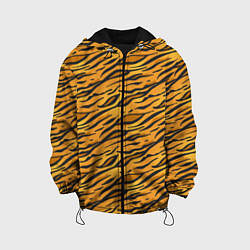 Куртка с капюшоном детская Тигровый Окрас Tiger, цвет: 3D-черный