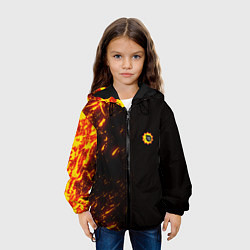 Куртка с капюшоном детская Serious Sam Fire Wave, цвет: 3D-черный — фото 2
