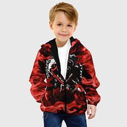 Куртка с капюшоном детская Poppy Playtime: Flame Fire, цвет: 3D-черный — фото 2
