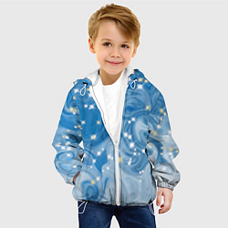 Куртка с капюшоном детская Голубая метелица, цвет: 3D-белый — фото 2