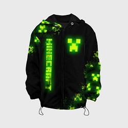 Детская куртка MINECRAFT NEON LOGO CREEPER