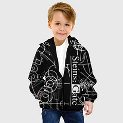 Куртка с капюшоном детская SteinsGate Врата Штейна, цвет: 3D-черный — фото 2