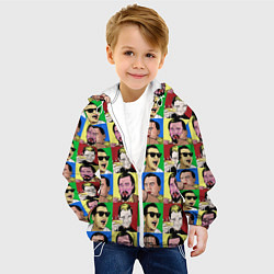 Куртка с капюшоном детская ЛЕГЕНДА ДИ КАПРИО РАЗНЫЕ ОБРАЗЫ, цвет: 3D-белый — фото 2