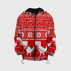 Детская куртка Вязаный принт