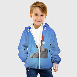 Куртка с капюшоном детская Гига Санта Чад, цвет: 3D-белый — фото 2