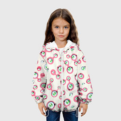 Куртка с капюшоном детская Такаси Мураками, Jellyfish Eyes, цвет: 3D-белый — фото 2