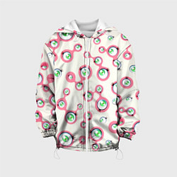 Куртка с капюшоном детская Такаси Мураками, Jellyfish Eyes, цвет: 3D-белый