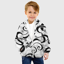 Куртка с капюшоном детская ТОКИЙСКИЕ МСТИТЕЛИ ТАТУ ДРАКЕНА, ЧЁРНЫЙ ДРАКОН, цвет: 3D-белый — фото 2