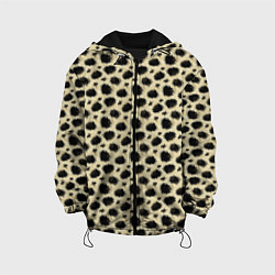 Куртка с капюшоном детская Шкура Леопарда Leopard, цвет: 3D-черный
