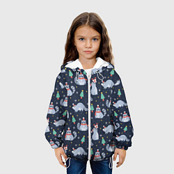 Куртка с капюшоном детская Eноты, цвет: 3D-белый — фото 2