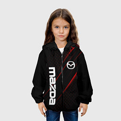 Куртка с капюшоном детская Mazda Мазда, цвет: 3D-черный — фото 2