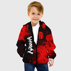 Куртка с капюшоном детская НАРАКА БЛЕЙД ПОИНТ Пламя, цвет: 3D-черный — фото 2