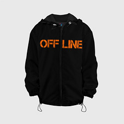 Куртка с капюшоном детская Офлайнoffline, цвет: 3D-черный