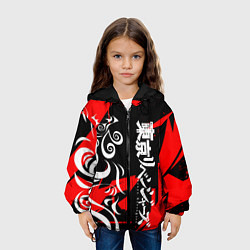 Куртка с капюшоном детская TOKYO REVENGERS ТОСВА RED VER, цвет: 3D-черный — фото 2