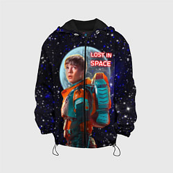 Куртка с капюшоном детская Затерянные в космосе Lost in space, цвет: 3D-черный