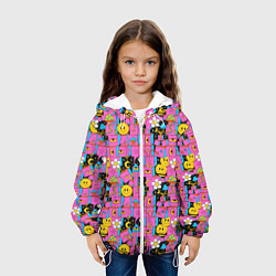 Куртка с капюшоном детская Психоделика Инь-Янь, цвет: 3D-белый — фото 2