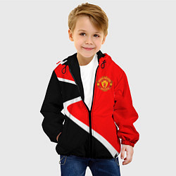 Куртка с капюшоном детская МАНЧЕСТЕР ЮНАЙТЕД Логотип, цвет: 3D-черный — фото 2