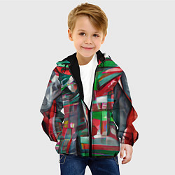 Куртка с капюшоном детская Бодрый Новый год, цвет: 3D-черный — фото 2
