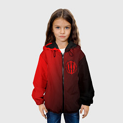 Куртка с капюшоном детская ВЕДЬМАК 3 - Символ в Круге, цвет: 3D-черный — фото 2