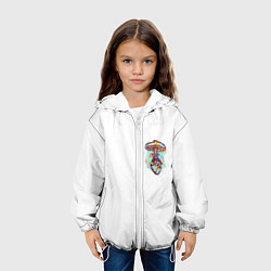Куртка с капюшоном детская Ядерное сердце, цвет: 3D-белый — фото 2