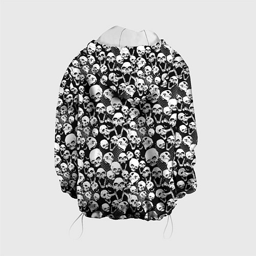 Детская куртка Screaming skulls & web / 3D-Белый – фото 2