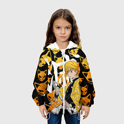 Куртка с капюшоном детская ЗЕНИЦУ ZENITSU СТИЛЬ ГРОМА, цвет: 3D-белый — фото 2
