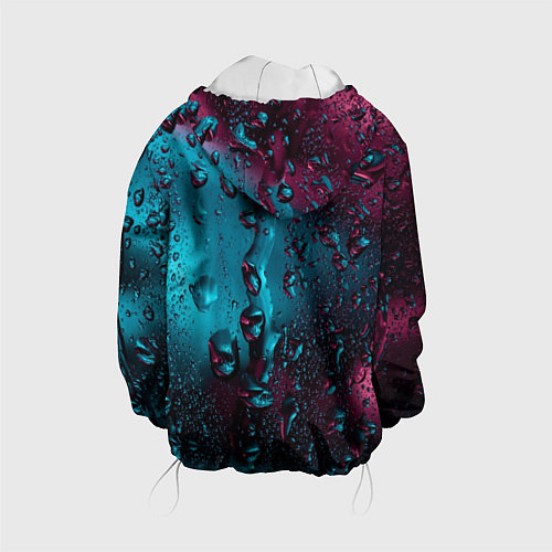 Детская куртка Ностальгия фиолетового дождя / 3D-Белый – фото 2