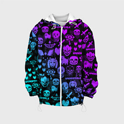 Детская куртка UNDERTALE NEON PATTERN УЗОР