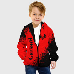 Куртка с капюшоном детская GENSHIN IMPACT - АНЕМО Краска, цвет: 3D-черный — фото 2