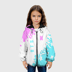 Куртка с капюшоном детская BTS патер, цвет: 3D-черный — фото 2
