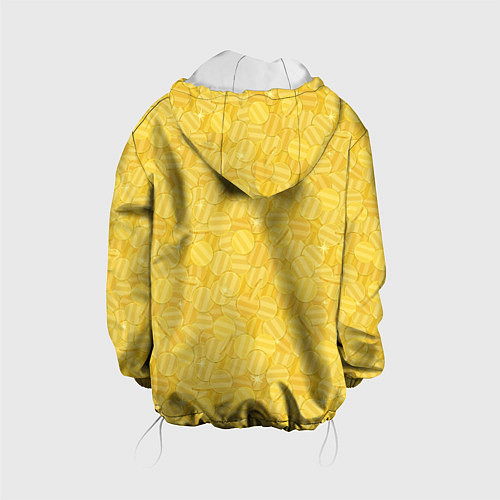 Детская куртка Золотые Монеты Money / 3D-Белый – фото 2