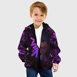 Куртка с капюшоном детская Jinx Powder League Of Legends Arcane, цвет: 3D-черный — фото 2
