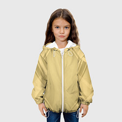 Куртка с капюшоном детская Золотая абстракция, цвет: 3D-белый — фото 2