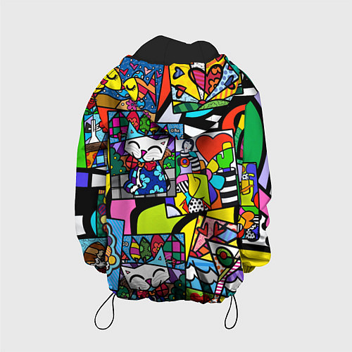 Детская куртка Romero Britto - emoji / 3D-Черный – фото 2