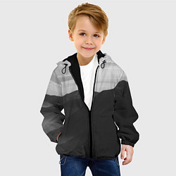 Куртка с капюшоном детская ТЕМНЫЕ ГОРЫ, цвет: 3D-черный — фото 2