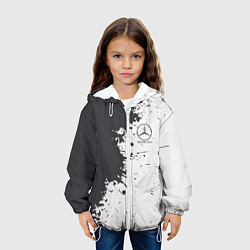 Куртка с капюшоном детская Mercedes-Benz Клякса, цвет: 3D-белый — фото 2