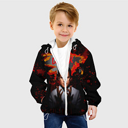 Куртка с капюшоном детская Декстер Новая Кровь Супер сериал, цвет: 3D-белый — фото 2