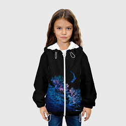 Куртка с капюшоном детская Space Shark B-01, цвет: 3D-белый — фото 2