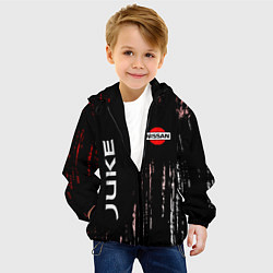 Куртка с капюшоном детская NISSAN JUKE Краски, цвет: 3D-черный — фото 2