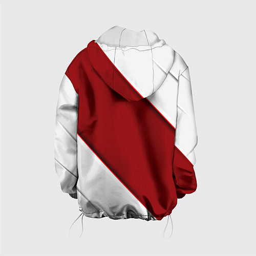 Детская куртка Honda - Red sport / 3D-Белый – фото 2