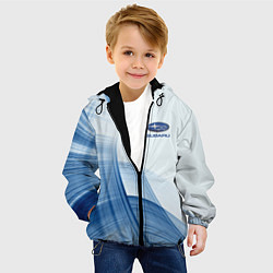 Куртка с капюшоном детская Subaru - Sport, цвет: 3D-черный — фото 2