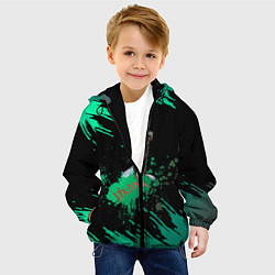 Куртка с капюшоном детская Викинги: Вальхалла класс, цвет: 3D-черный — фото 2